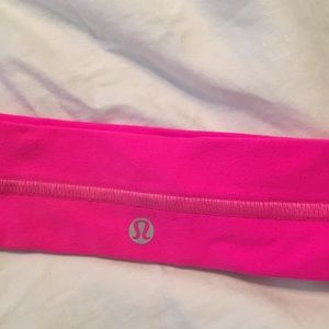 Hot pink Lululemon headband